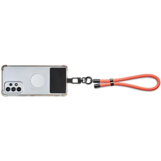 Altitude Silhouette Wrist Phone Strap - Coral Phone